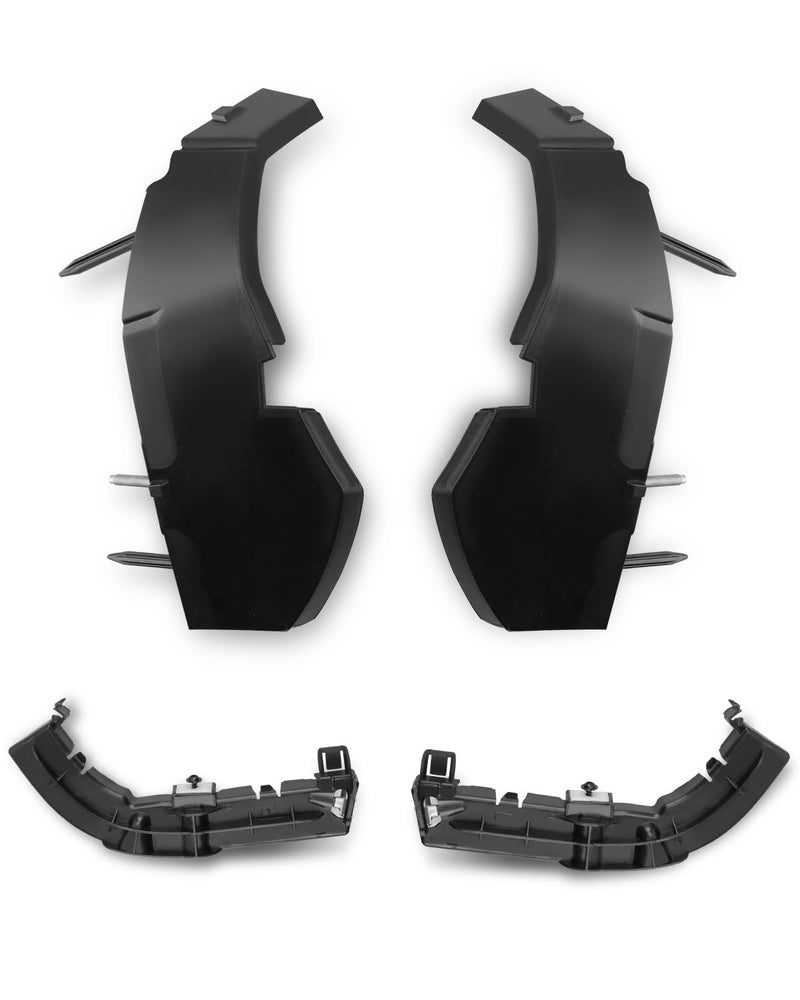 Quaneguzy 4Pcs Front Bumper Support Bracket Kit Fit for Dodge Challenger 20152022 Left  Right Side Retainer Covers Replaces 68375013AA 68259546AA 68024342AD 68024343AD